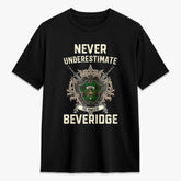 Beveridge Tartan Crest 2D T-shirt - Never Underestimate Style